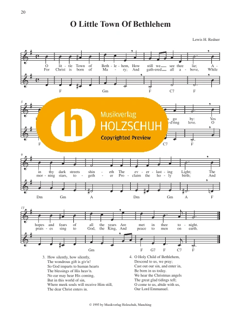 O Little Town Of Bethlehem